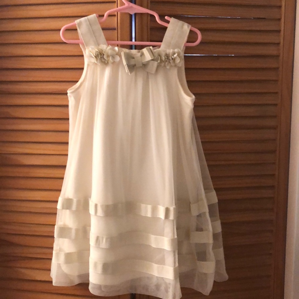4t Cream Dress
